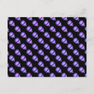 Carte Postale Tête Alien violette