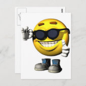 Carte Postale tête cool (Devant / Derrière)