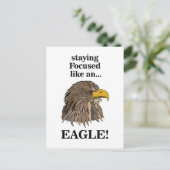 Carte Postale Tête d'aigle doré (Debout devant)