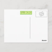 Carte Postale Tête d'âne (Dos)