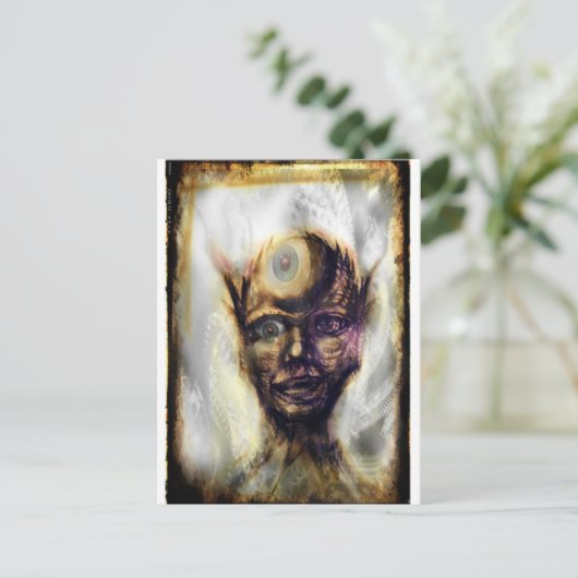 Carte Postale Tête d'araignée (Debout devant)