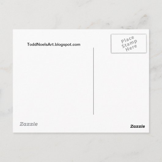 Carte Postale Tête d'araignée (Dos)