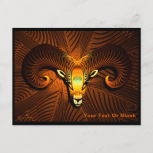 Carte Postale Tête de bélier
