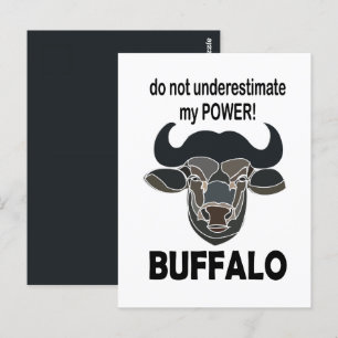 Carte Postale Tête de bison d'Amérique Bison Animal Buffalo