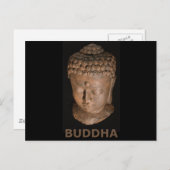 Carte Postale Tête de bouddha (Devant / Derrière)