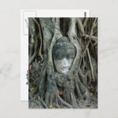 Carte Postale Tête de Bouddha (Devant / Derrière)