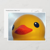 Carte Postale tête de canard en caoutchouc (Devant / Derrière)