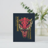 Carte Postale Tête de Caraxes Année du Dragon | 恭喜發財 (Debout devant)
