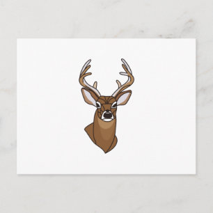 Carte Postale Tête de cerf