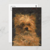 Carte Postale Tête de Chien ‘Bob’ | Édouard Manet (Devant / Derrière)