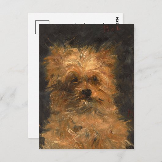 Carte Postale Tête de Chien ‘Bob’ | Édouard Manet (Devant / Derrière)
