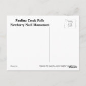 Carte Postale Tête de chute (Dos)