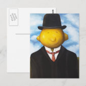 Carte Postale Tête de citron (Devant / Derrière)