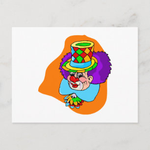 Carte Postale Tête de clown Hobo