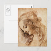 Carte Postale Tête de femme (Devant / Derrière)