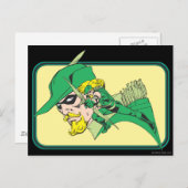 Carte Postale Tête de flèche verte (Devant / Derrière)