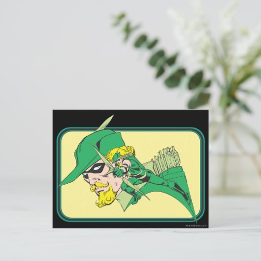 Carte Postale Tête de flèche verte (Debout devant)