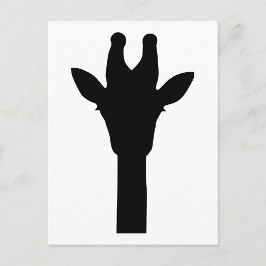 Carte Postale Tête de girafe (Devant)