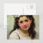 Carte Postale Tête de la fille (Devant / Derrière)