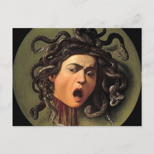 Carte Postale Tête De La Méduse Par Caravaggio (Devant)
