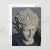 Carte Postale Tête de la statue (Devant / Derrière)