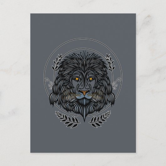 Carte Postale Tête de lion (Devant)