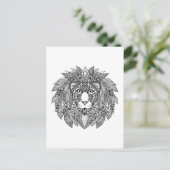 Carte Postale Tête de lion inspirée 4 (Debout devant)