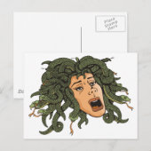 Carte Postale Tête de Medusa (Devant / Derrière)