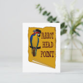 Carte Postale Tête de perroquet de pirates (Debout devant)