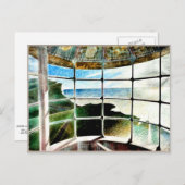 Carte Postale Tête de plage du phare de Belle Tout (Devant / Derrière)