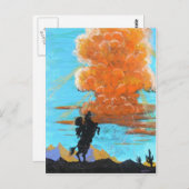 Carte Postale Tête de tonnerre de cavalier solitaire (Devant / Derrière)