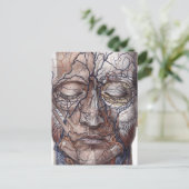 Carte Postale Tête de veines et de muscles (Debout devant)