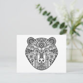 Carte Postale Tête d'ours de style (Debout devant)
