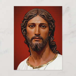 Carte Postale Tête du Christ par Mark Edward Westerfield d'après