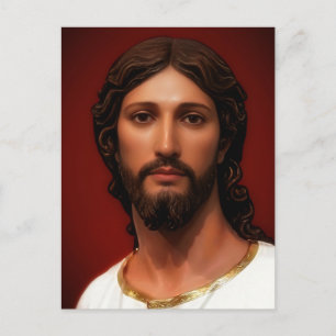 Carte Postale Tête du Christ par Mark Edward Westerfield d'après