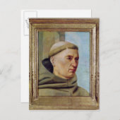 Carte Postale Tête d'un moine (Devant / Derrière)