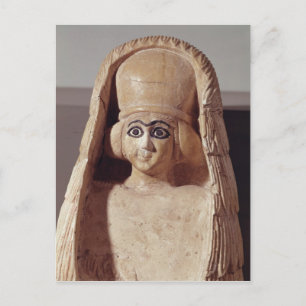 Carte Postale Tête d'une statue d'Ishtar, portant un