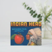 Carte Postale Tête indienne (Debout devant)