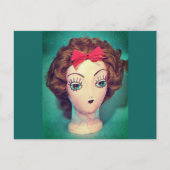 Carte postale tête perruque (Devant)