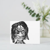 Carte Postale Tête réduite (Debout devant)