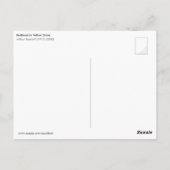 Carte Postale Tête rouge en robe jaune (Dos)