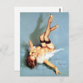 Carte Postale Tête rouge vers le haut (Devant / Derrière)