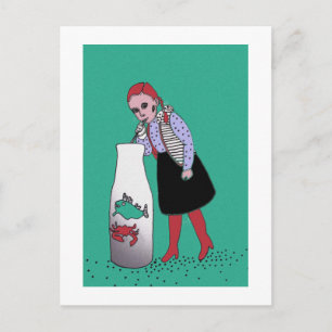 Carte Postale Tête rousse