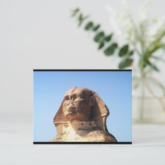 Carte Postale Tête Sphinx (Debout devant)