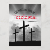 Carte Postale Tetelestai Christian Biker's Scripture Verse (Devant)