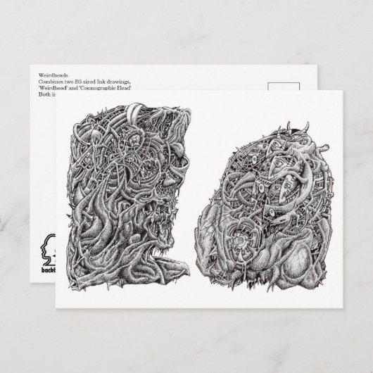 Carte Postale Têtes (Devant / Derrière)