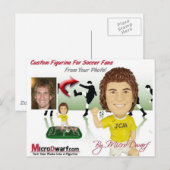 Carte Postale Têtes de secousse de Bobbleheads Bobblehead (Devant / Derrière)