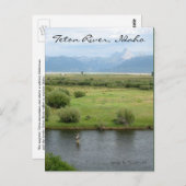 Carte Postale Teton River, Idaho Fisherman Postcard (Devant / Derrière)