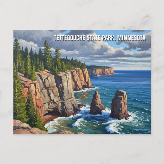 Carte Postale Tettegouche State Park Minnesota Travel (Devant)