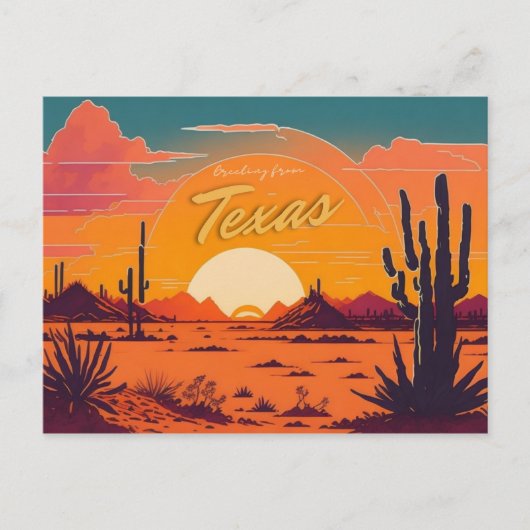 Carte Postale Texas (Devant)